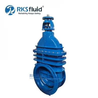 China water valve manufacturer factory non rising DIN F4 F5 ductile iron metal seated gate valve PN16