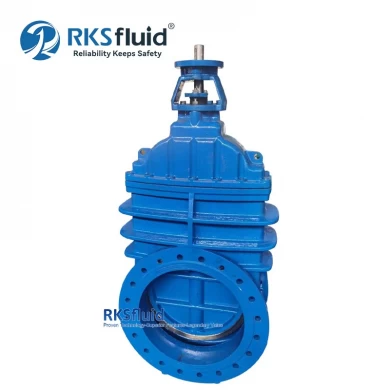 China water valve manufacturer factory non rising DIN F4 F5 ductile iron metal seated gate valve PN16