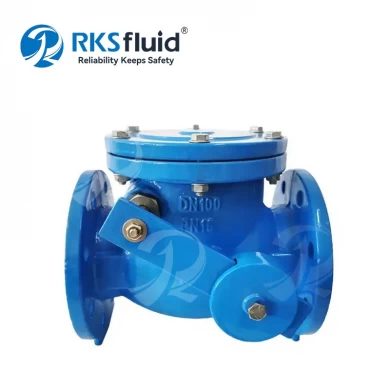 Factory direct ductile iron flange swing check valve PN16 supplier customizable