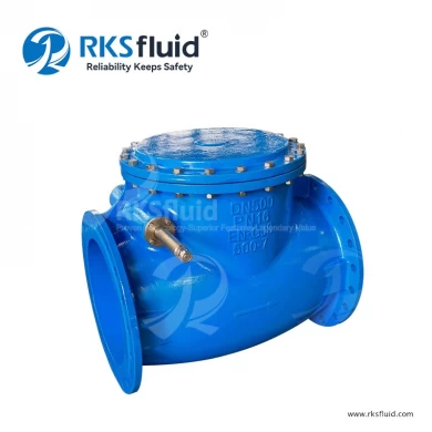 DIN3202 F6 Resilient Sealing EPDM NBR Ductile Cast Iron Swing Check Valve DN50 DN100 PN10