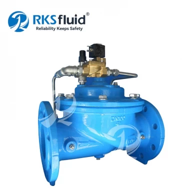 High quality DN100 ductile iron float and solenoid control valve customized for waterworks