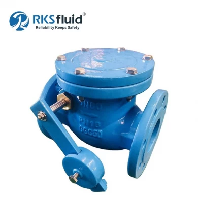DIN3202 F6 Resilient Sealing EPDM Ductile Iron DN500 Swing Check Valve with Hammer PN16