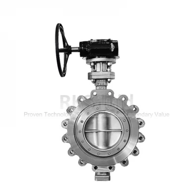 Short Delivery Time API Stainless Steel SS304 Metal Seat Wafer Triple Double Offset Eccentric Butterfly Valve cf8 DN250 PN16 Customized