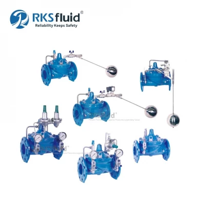 Chimaera series chinese suppliers main valve ductile iron flange automatic flow float control valve PN16 for water