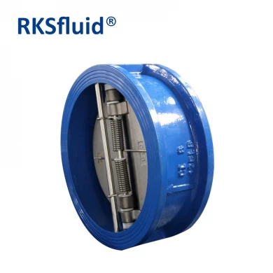 Factory Sales DIN ANSI Wafer Ductile Iron Dual Plate Check Valve DN250 PN16 for Pipeline
