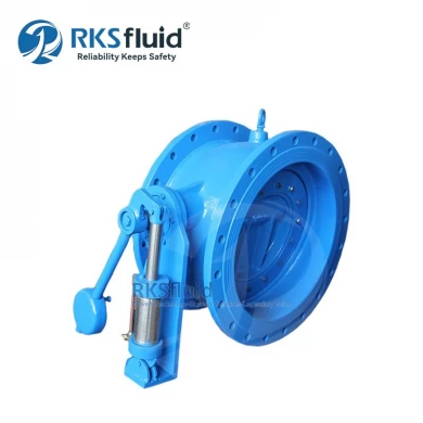 BS EN Counter Weight and Hydraulic Damper CE General Base 150lb 4 Inch Butterfly Tilting Check Valve DN1200
