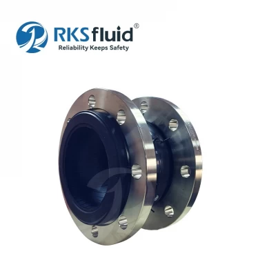 Acid Alkali Resistance Galvanized Carbon Steel JIS 10K Flange Type Flexible Bellows EPDM Soft Rubber Expansion Joint