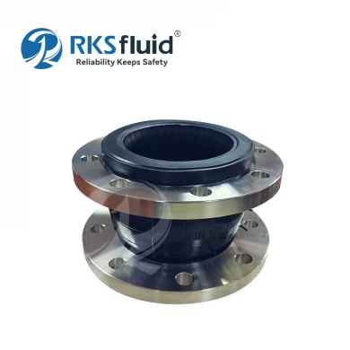 Acid Alkali Resistance Galvanized Carbon Steel JIS 10K Flange Type Flexible Bellows EPDM Soft Rubber Expansion Joint