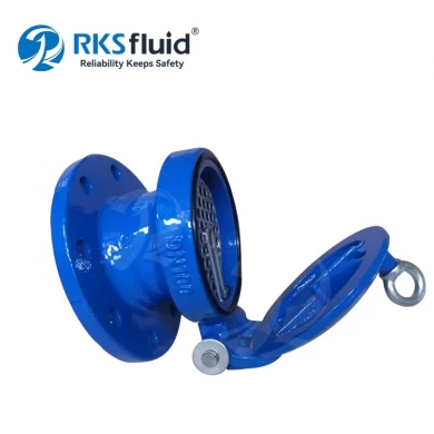 100mm Flange Connection PN16 Ductile Cast Iron Flap Valve DN150