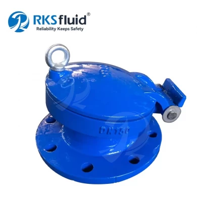 100mm Flange Connection PN16 Ductile Cast Iron Flap Valve DN150