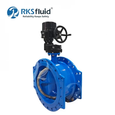 Athena Series EN558 13 Series 14 Series DN350-DN1800 Ductile Cast Iron Double Eccentric Flanged Butterfly Valve