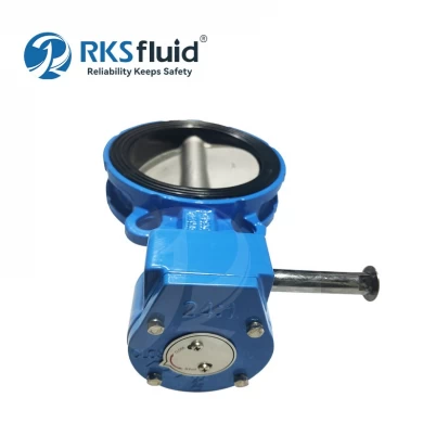Factory Direct 50mm Resilient Seat Ductile Iron Center Line Wafer Butterfly Valve PN16 150lbs