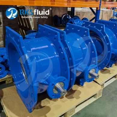 Fast Delivery BS EN1092-2 DEBV Valve DN1000 SS316 Double Eccentric Flange Butterfly Valve PN16 PN25