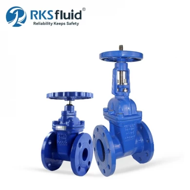 AWWA Ductile iron NBR EPDM Resilient Seated Flange Gate Valve BS5163 for Water