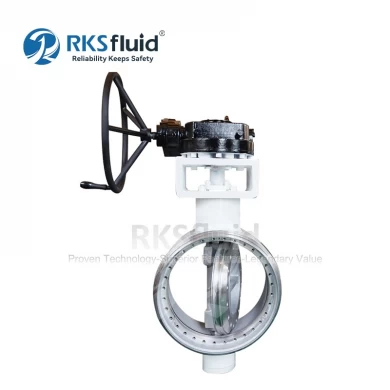 Higher quality Butt-welding DN500 metal triple eccentric butterfly valve class150 manufacturer customizable