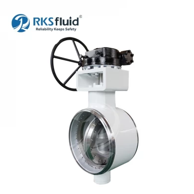 Higher quality Butt-welding DN500 metal triple eccentric butterfly valve class150 manufacturer customizable