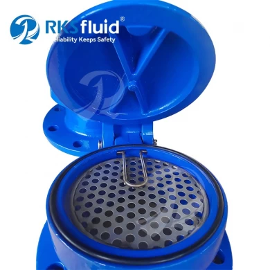 Supply OEM Customized DN100 DN200 Ductile Iron Flange Flap Valve PN10 PN16