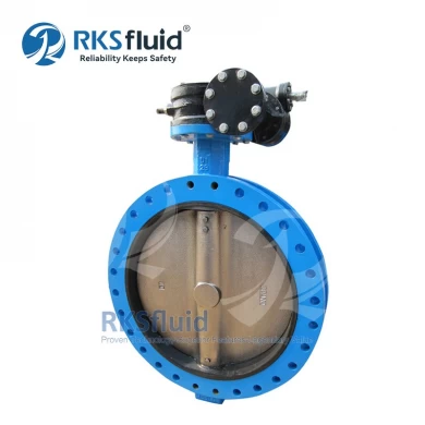 High Quality Hydra Series EN ISO 5211 U-Section Ductile iron Flange EPDM Seat Butterfly Valve DN700 DN1000 Customized