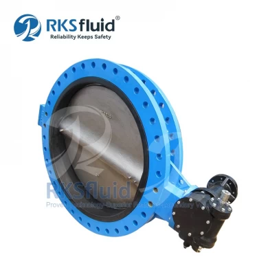 High Quality Hydra Series EN ISO 5211 U-Section Ductile iron Flange EPDM Seat Butterfly Valve DN700 DN1000 Customized