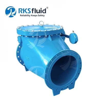 DIN3202 F6 double flange DN80 wafer swing check valve DN500 PN10 for water with lever and counter weight