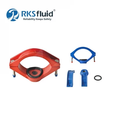 Factory Price DN50 DN100 DN150 Ductile Cast Iron Tapper Saddle for PE/PVC Pipe