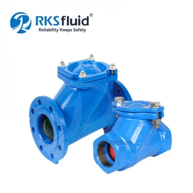 China Factory Direct Non Return Check Valve GGG40 DN25 PN10 Cast Iron Threaded Flange Ball Check Valve DN50 for Water
