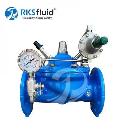 Chimaera Series K200 Stainless Steel Pressure Regulator Valve SS304 Flange Pressure Reducing Valve for Water