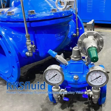 Chimaera Series K200 Stainless Steel Pressure Regulator Valve SS304 Flange Pressure Reducing Valve for Water
