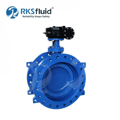 Athena Series Water Valve Manufacturers Ductile Iron Electric Actuator Flanged Double Eccentric Butterfly Valve with Gearbox Prepared