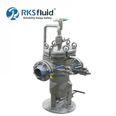 RKSfluid 10 بوصة من الفولاذ المقاوم للصدأ التدفق الكبير مرشح سلة صناعية مخصصة لمعالجة المياه