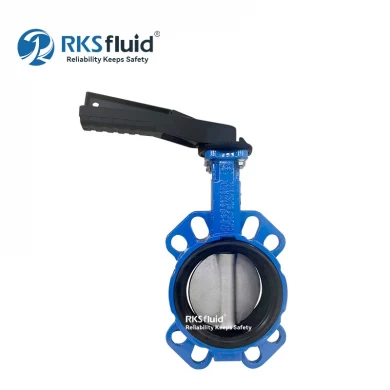 RKSfluid Resilient Saats Flansch duktile Eisen Wafer/Lug Schmetterlingsventil DN32-DN2400