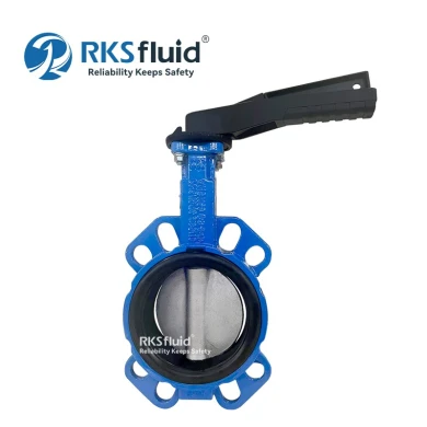 Chine Manufacturing Ductile Fonter Iron DN100 DN200 Wafer Lug Type de type papillon Custom