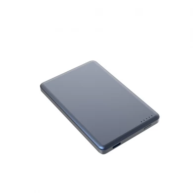 Design ultrasottile con base in materiale in lega di alluminio Power Bank wireless veloce magnetico 5000 mAh per tutti Si collega automaticamente agli iPhone (MH-P22)