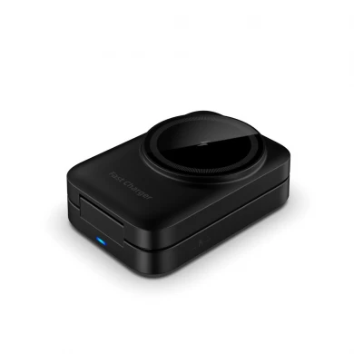 Stazione di ricarica wireless magnetica pieghevole personalizzabile ODM OEM con luce notturna touch regolabile per auricolari iWatch e iPhone (MH-Q530)