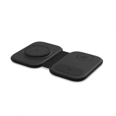 Tappetino caricabatterie wireless veloce magnetico pieghevole 3 in 1 con ricarica wireless MagSafe da 15 W per iPhone Apple Watch AirPods (MH-Q480)