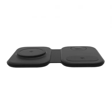 Tappetino caricabatterie wireless veloce magnetico pieghevole 3 in 1 con ricarica wireless MagSafe da 15 W per iPhone Apple Watch AirPods (MH-Q480)