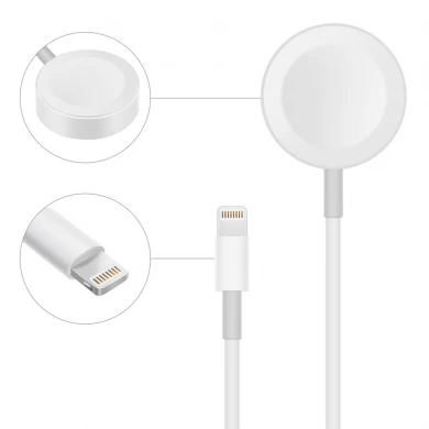 新款二合一便携式磁性无线手表充电带额外 USB 输出有线充电线适用于所有 iPhone 和 Apple Watch (MH-D31A)