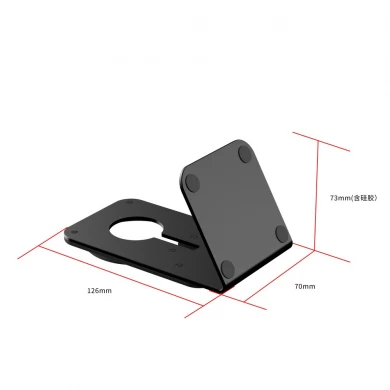 Base per caricabatterie wireless magnetico veloce Qi2 con base in lega di alluminio da 15 W con cavo di ricarica con ingresso USB-C integrato personalizzabile (MH-D51)