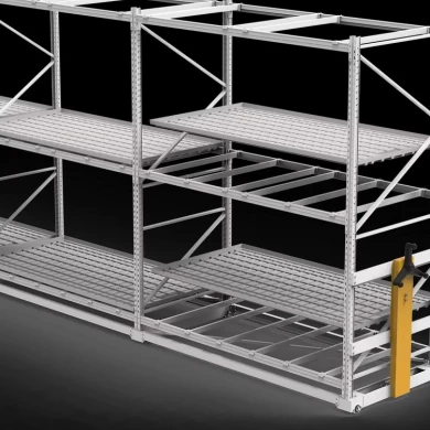 Factory Hydroponics Vertical Farming Plant Growing System Movable Multi Tiers Abs Flood Tray Rolling Bench Rack