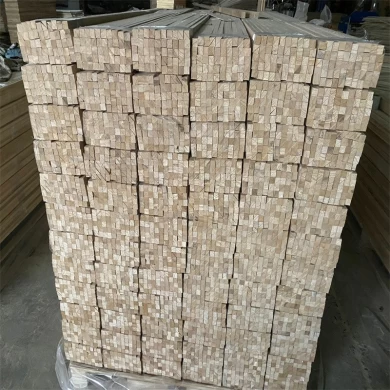 chanfro de madeira paulownia formato triangular tiras de madeira chanfro triangular de madeira maciça