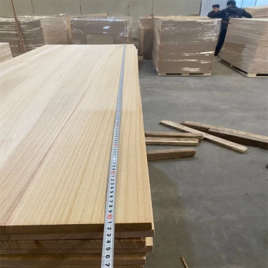 Shantong Paulownia Timber Paulownia Board Solid Wood Pane for Interior Decoration