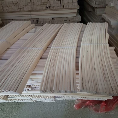 china manufacturer wood curved poplar lvl laminated wooden bed slats full size wood bed slat Indoor Usage LVL plywood bed slat
