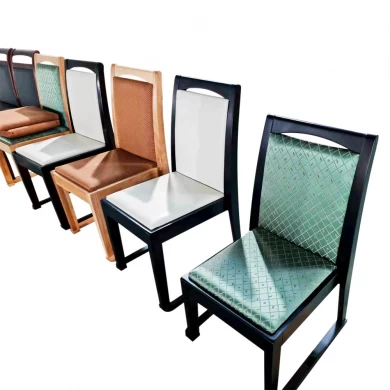 Chaises de salle à manger en bois massif avec dossier, design nordique moderne et minimaliste, pour salon et maison