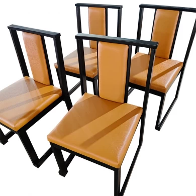 豪华设计餐厅现代布艺餐椅 OEM 实木热销