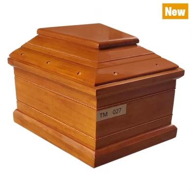 Mini caja de ataúd de madera sin terminar pequeña personalizada