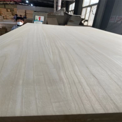 Paneles pegados con bordes de madera de paulownia de 1220x2440 mm para los tableros del gabinete