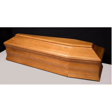 Funerale per adulti Cina Produzione di legno di Paulownia Nuovo stile europeo Cofanetto per bara Cremazione con finitura in velluto lucido e fornitore di intagli tradizionali