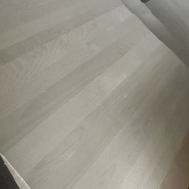 Color de color blanco Poplar Birch Wood Cajón y espalda para el gabinete y el marco