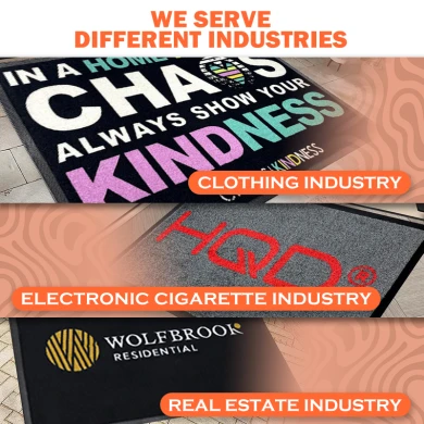 Black Floor Mats with Custom Design