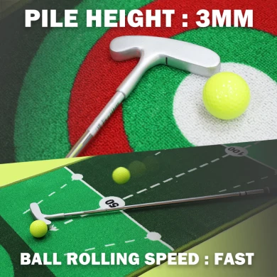 Custom Golf Putting Green Mats binnen